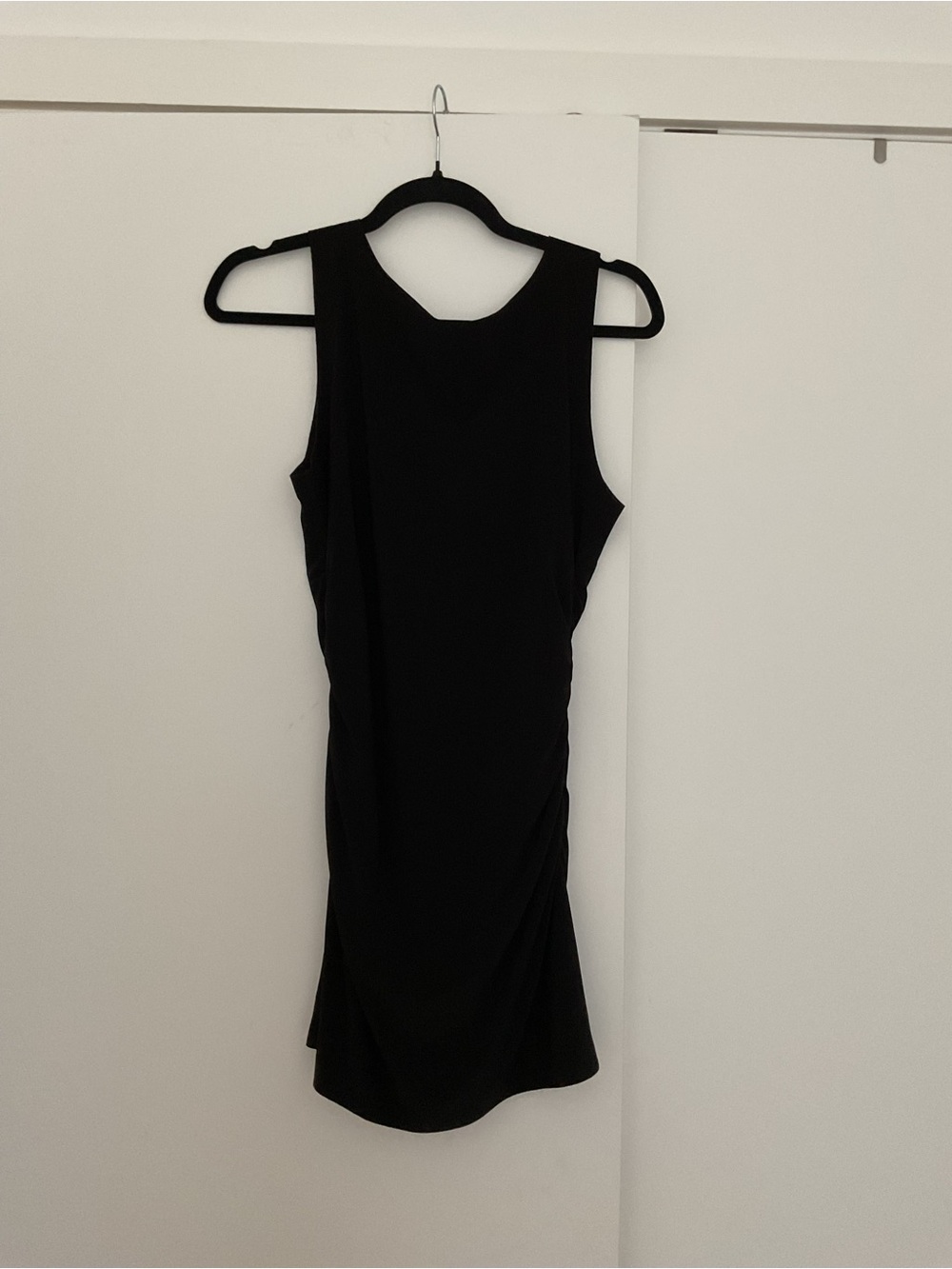Norma Kamali Black Sleeveless Pickleball Mini Dress